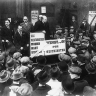 Winston Churchill lors de la campagne électorale de 1924